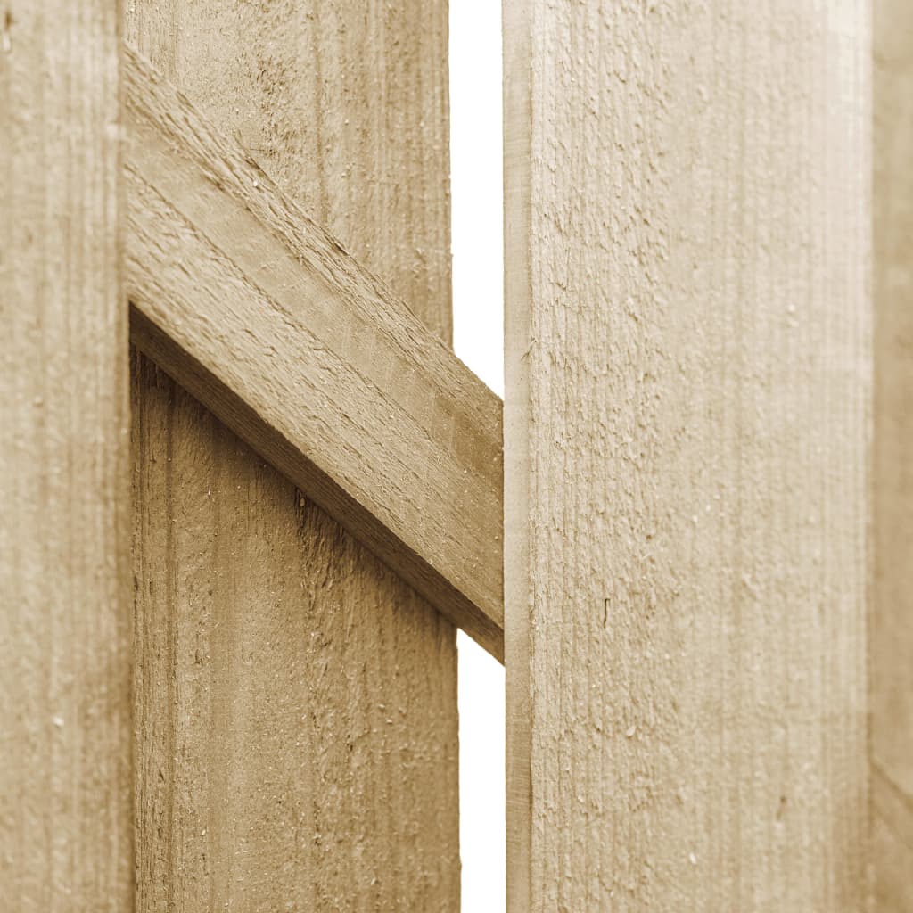 Cancello da Giardino in Legno di Pino Impregnato 100x100 cm cod mxl 46088