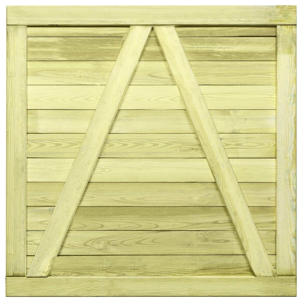 Cancello per Steccato in Legno di Pino Impregnato 100x100cm cod mxl 43556