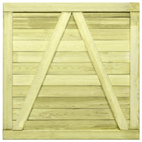 Cancello per Steccato in Legno di Pino Impregnato 100x100cm cod mxl 43556
