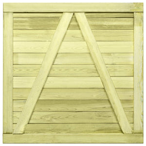 Cancello da Giardino in Legno di Pino Impregnato 100x100 cm 45333