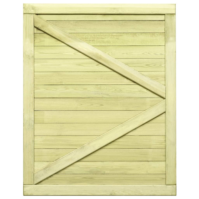 Cancello da Giardino in Legno di Pino Impregnato 125x100 cm 45334
