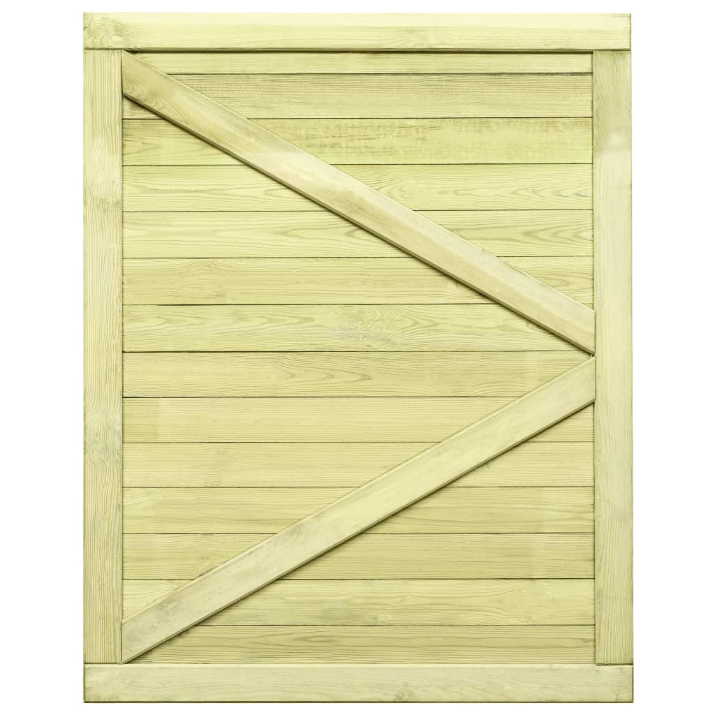 Cancello per Steccato in Legno di Pino Impregnato 125x100 cm cod mxl 50443