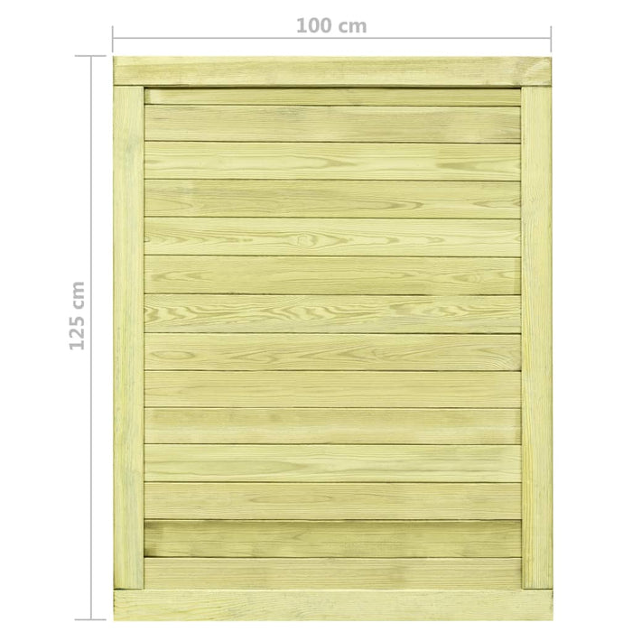 Cancello per Steccato in Legno di Pino Impregnato 125x100 cm cod mxl 50443