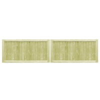 Cancelli da Giardino 2 pz in Pino Impregnato 300x75 cm cod mxl 40249