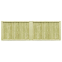 Cancelli da Giardino 2 pz in Pino Impregnato 300x100 cm cod mxl 40250