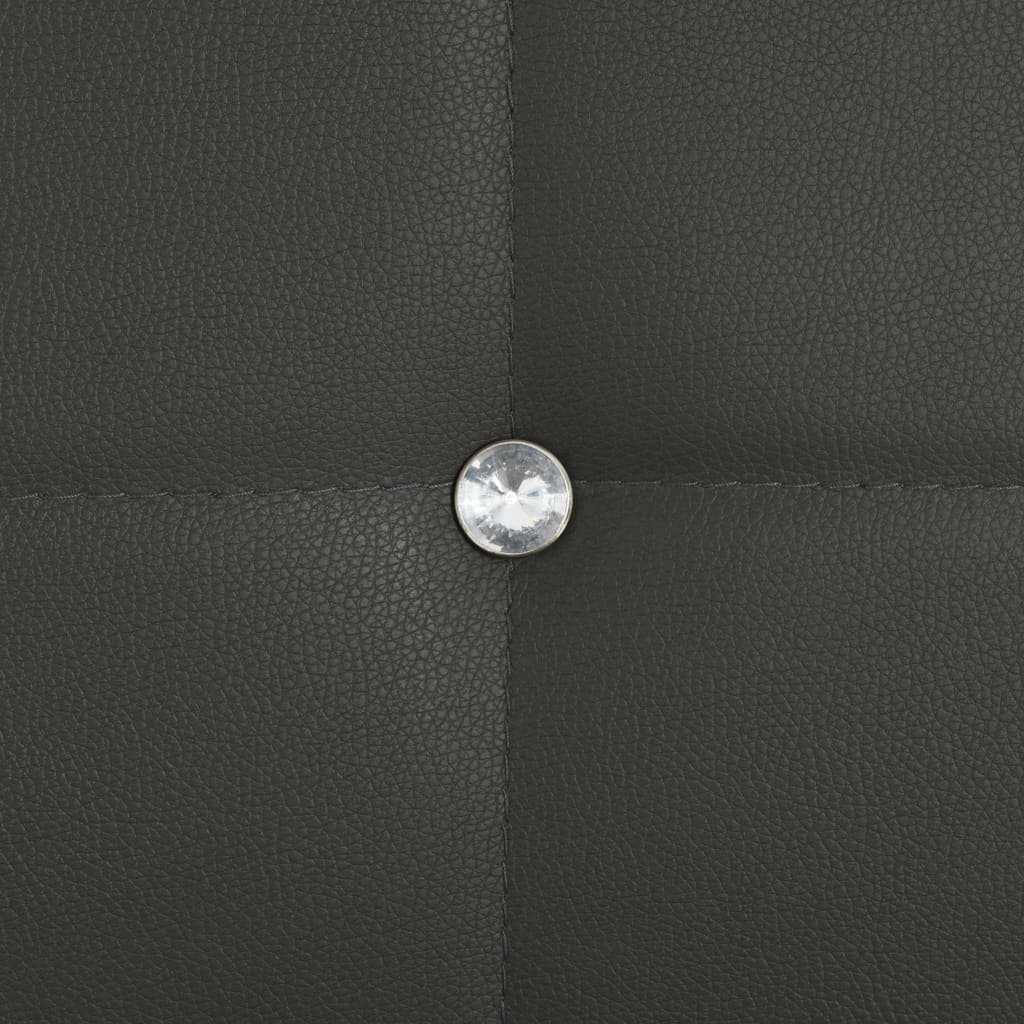 Sedie da Pranzo 6 pz in Similpelle Grigio 275434