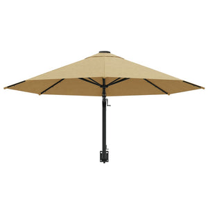 Ombrellone da parete con palo in metallo 300 cm tortora 02_0008688