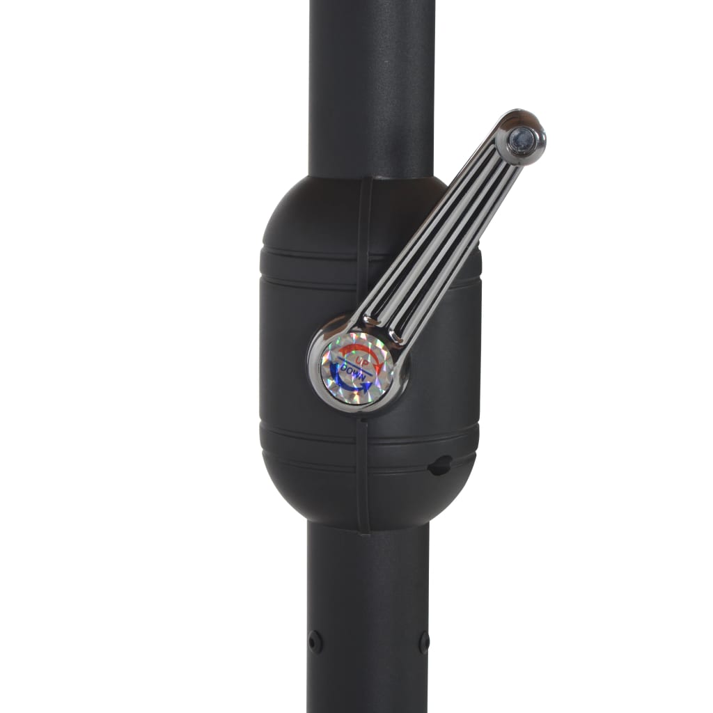 Ombrellone da Esterni con Palo in Alluminio 460x270 cm Verde 44867