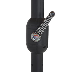 Ombrellone da Esterni con Palo in Alluminio 460x270 cm Verde 44867