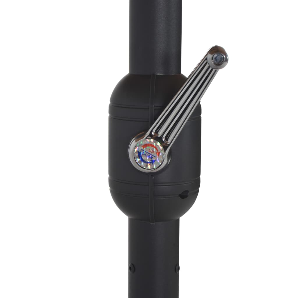 Ombrellone da Esterni con Palo in Alluminio 460x270 cm Tortora 44870