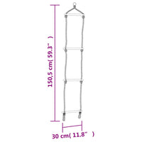 Seggiolino per Altalena con Scala Corda Blu 37x15 cm PE 91780