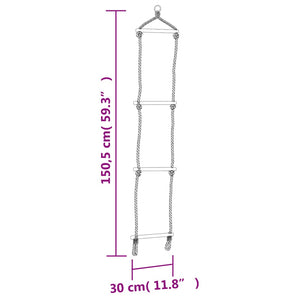 Seggiolino per Altalena con Scala Corda Blu 37x15 cm PE 91780