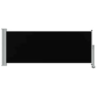 Tenda da Sole Laterale Retrattile 100 x 300 cm Nera 45184