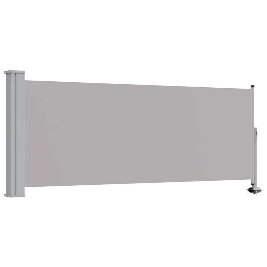 Tenda da Sole Laterale Retrattile 100 x 300 cm Grigia 45186
