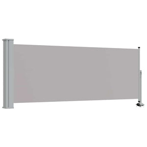 Tenda da Sole Laterale Retrattile 100 x 300 cm Grigia 45186