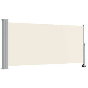 Tenda da Sole Laterale Retrattile 120 x 300 cm Crema 45188