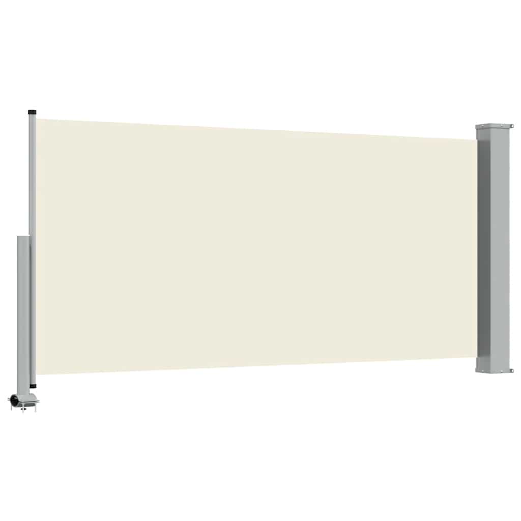 Tenda da Sole Laterale Retrattile 120 x 300 cm Crema 45188