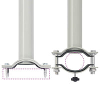 Tenda da Sole Laterale Retrattile 120 x 300 cm Grigia 45189