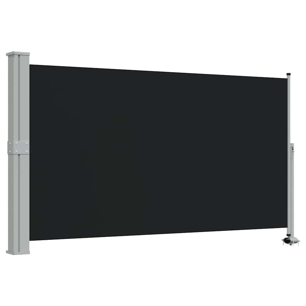 Tenda da Sole Laterale Retrattile 140 x 300 cm Nera 45190