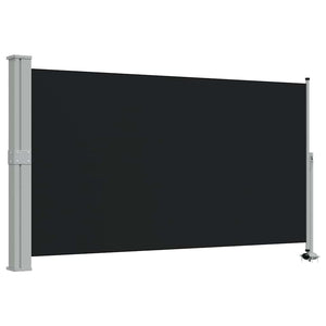 Tenda da Sole Laterale Retrattile 140 x 300 cm Nera 45190