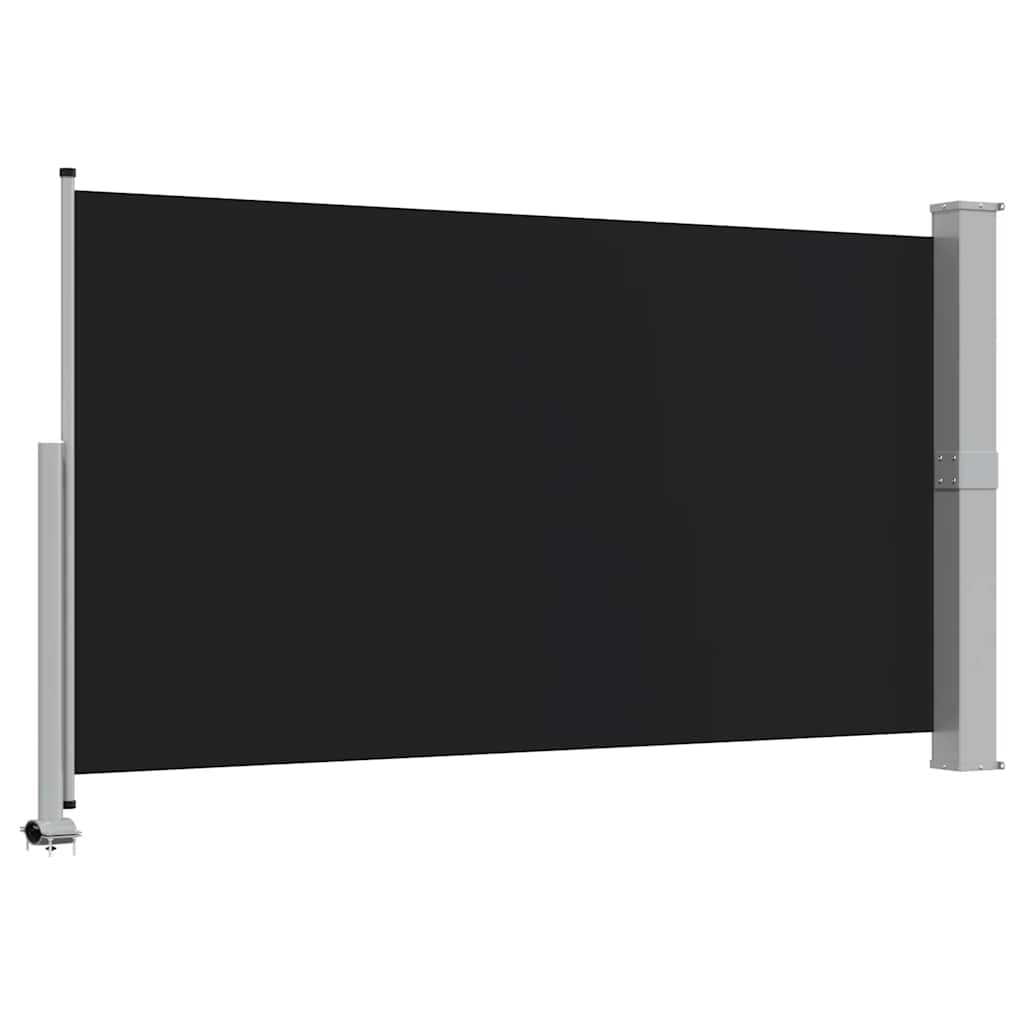 Tenda da Sole Laterale Retrattile 140 x 300 cm Nera 45190