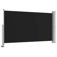 Tenda da Sole Laterale Retrattile 140 x 300 cm Nera 45190