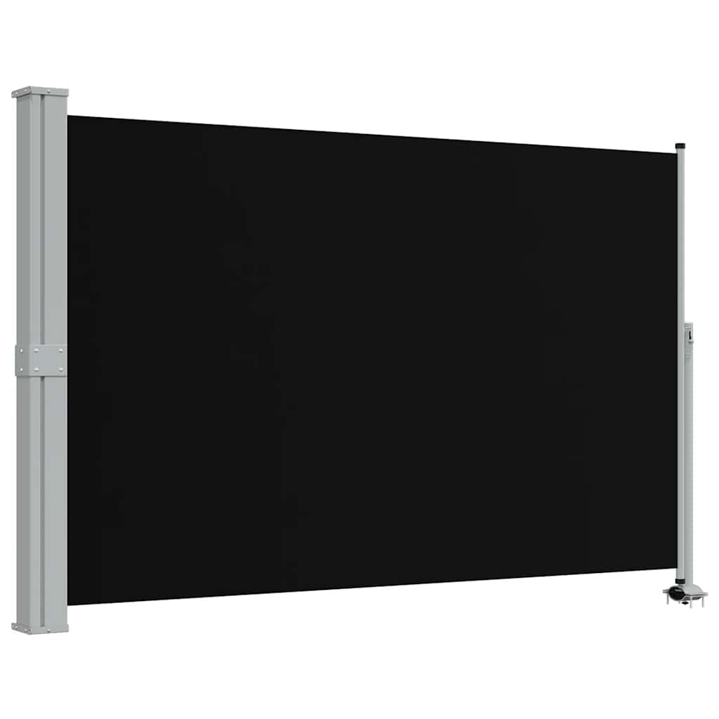 Tenda da Sole Laterale Retrattile 160 x 300 cm Nera 45193