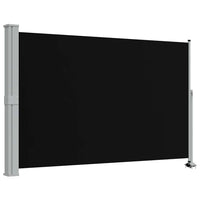 Tenda da Sole Laterale Retrattile 160 x 300 cm Nera 45193