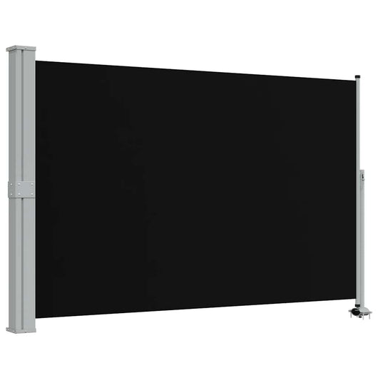 Tenda da Sole Laterale Retrattile 160 x 300 cm Nera 45193