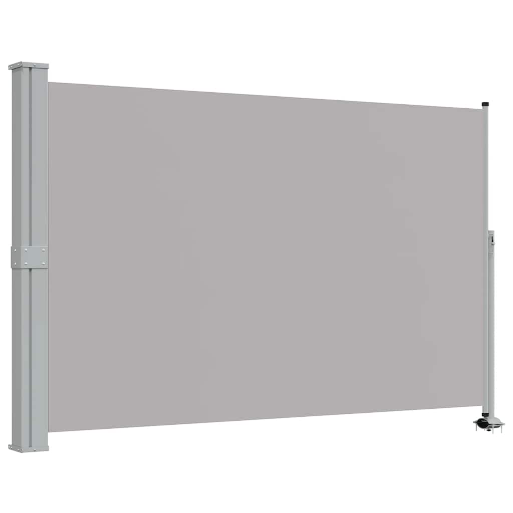 Tenda da Sole Laterale Retrattile 160 x 300 cm Grigia 45195