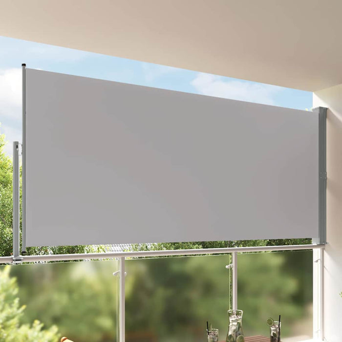 Tenda da Sole Laterale Retrattile 160 x 300 cm Grigia 45195