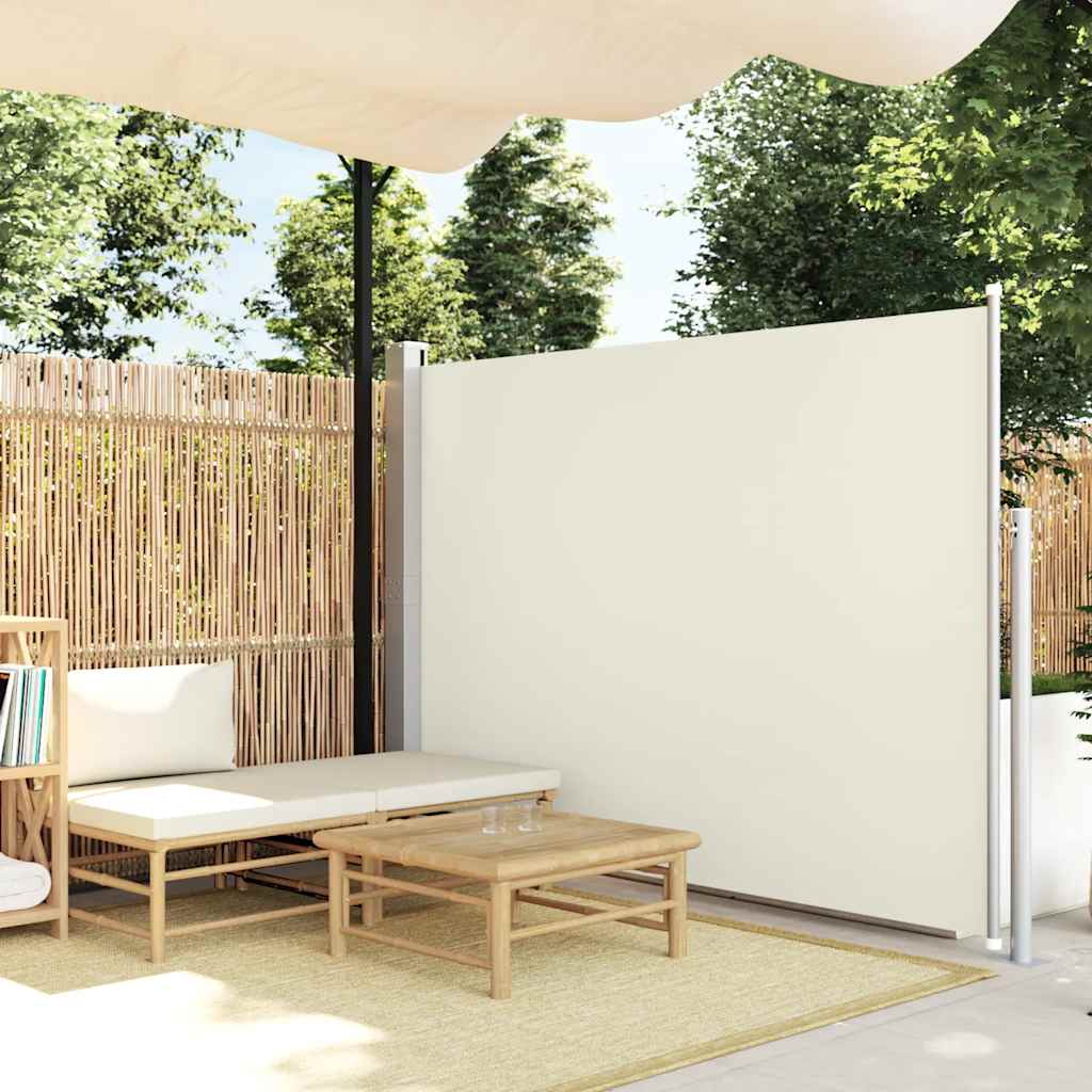 Tenda da Sole Laterale Retrattile 140 x 300 cm Crema 45354
