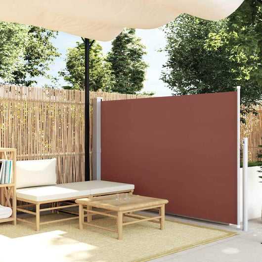 Tenda da Sole Laterale Retrattile 140 x 300 cm Marrone 45358