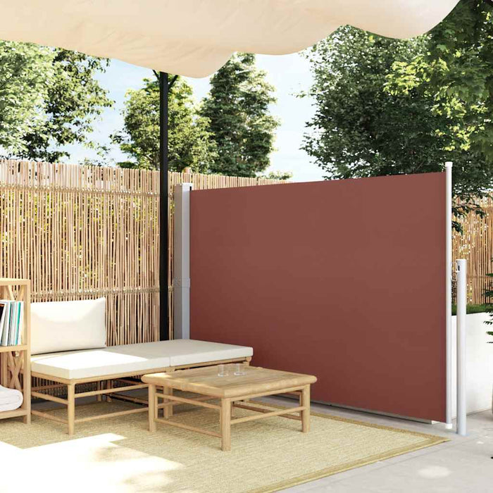 Tenda da Sole Laterale Retrattile 140 x 300 cm Marrone 45358