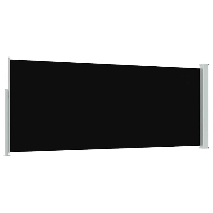 Tenda da Sole Laterale Retrattile 120 x 300 cm Nera 45359