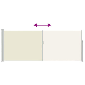 Tenda da Sole Laterale Retrattile 120 x 300 cm Crema 45360