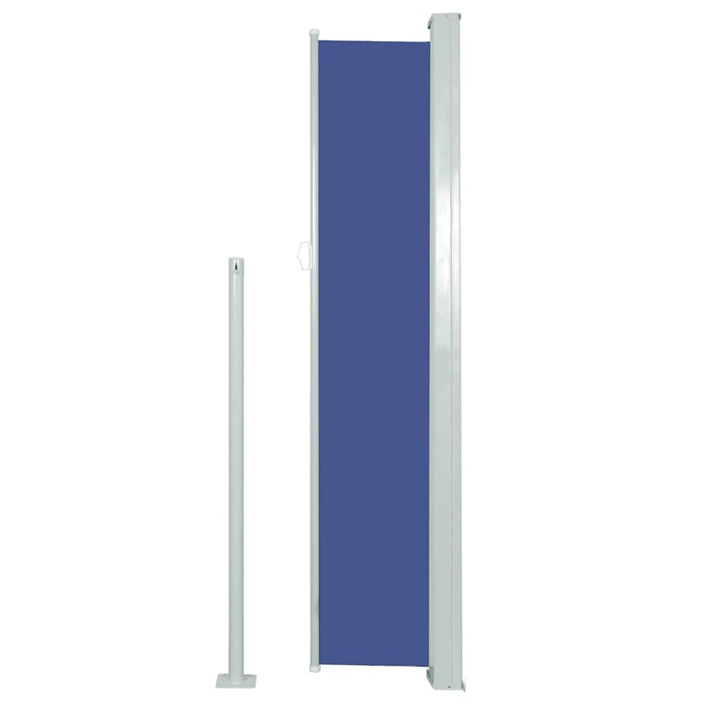 Tenda da Sole Laterale Retrattile 120 x 300 cm Blu 45361