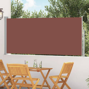 Tenda da Sole Laterale Retrattile 120 x 300 cm Marrone 45364