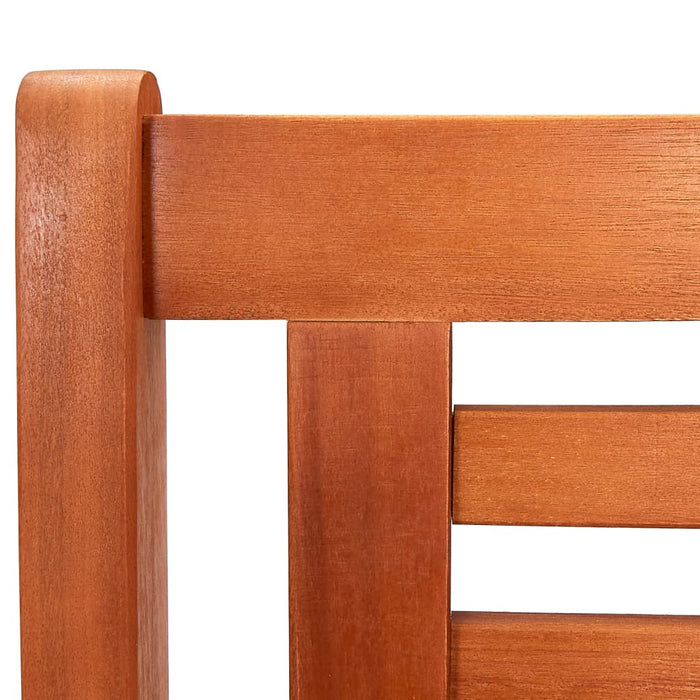 Panchina da Giardino 2 Posti 120 cm Legno Massello di Eucalipto 44398