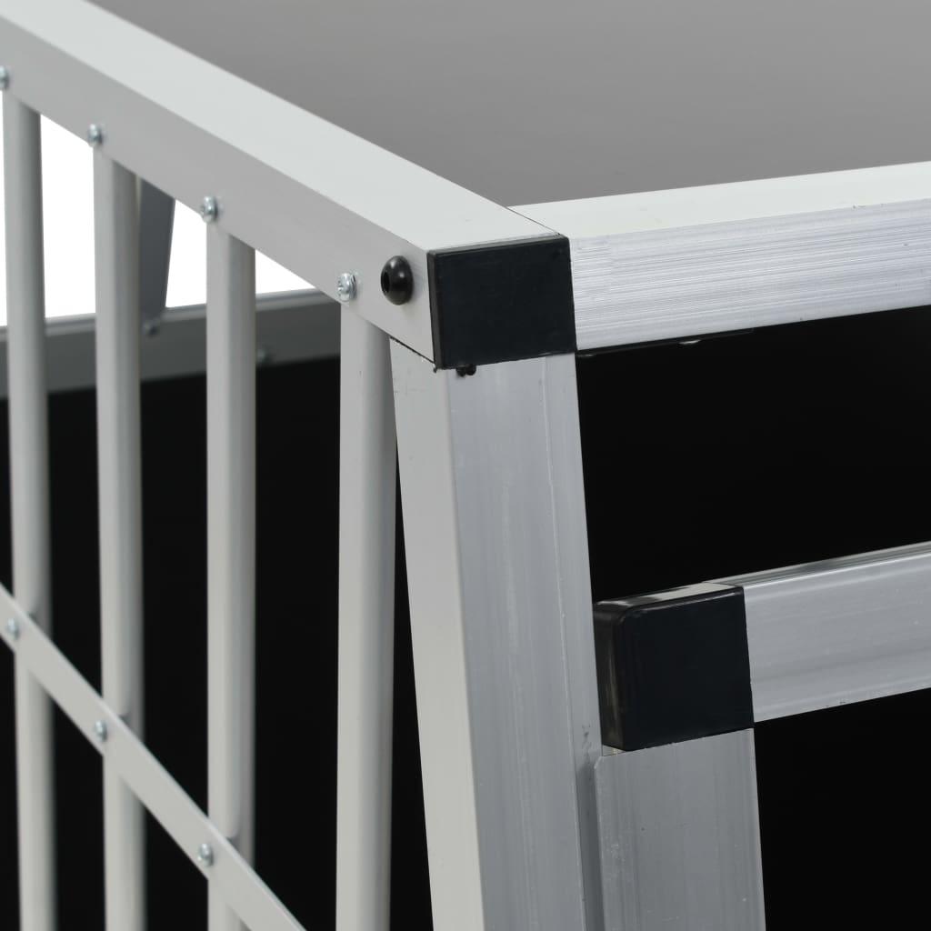 Gabbia per cani con una porta 65 x 91 x 69,5 cm nera 02_0000062