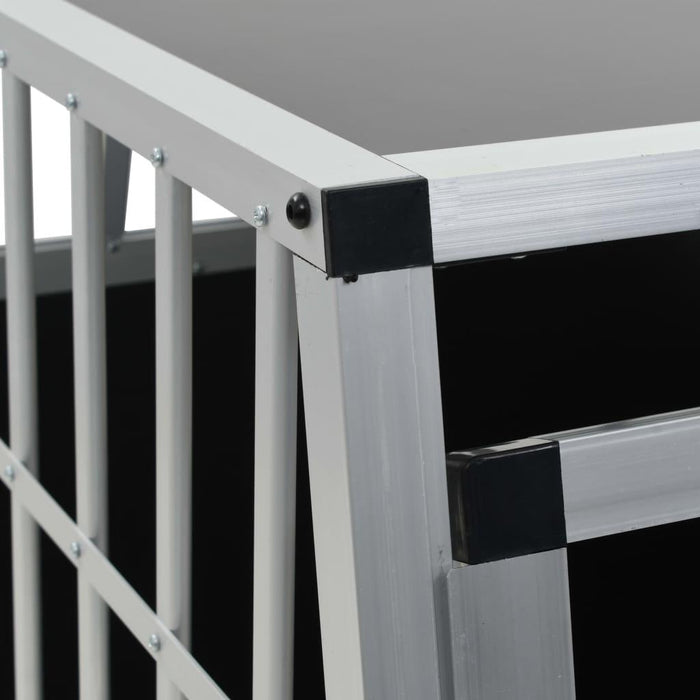 Gabbia per cani con una porta 65 x 91 x 69,5 cm nera 02_0000062