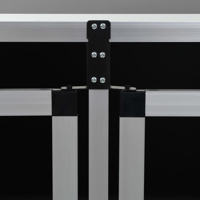 Gabbia per cani doppia porta 94 x 88 x 69 cm alluminio e MDF nero 02_0000064