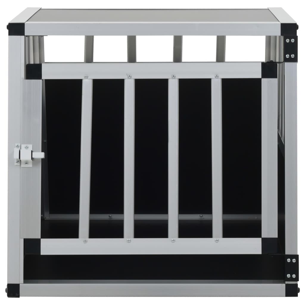 Gabbia per cani con una porta 54 x 69 x 50 cm nera 02_0000061