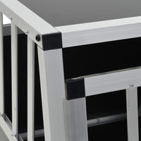 Gabbia per cani con una porta 54 x 69 x 50 cm nera 02_0000061