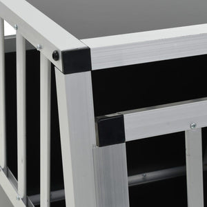 Gabbia per cani con una porta 54 x 69 x 50 cm nera 02_0000061