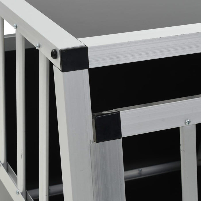 Gabbia per cani con una porta 54 x 69 x 50 cm nera 02_0000061