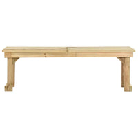 Panchina da Giardino 140 cm in Legno di Pino Impregnato cod mxl 52957