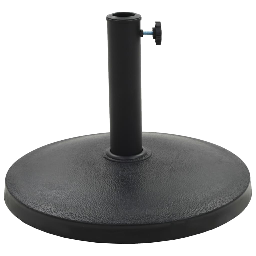 Base per Parasole Rotonda in Poliresina 10 kg Nera 45196