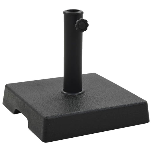 Base per ombrellone quadrata in resina diametro 38 e 48 mm nera 8 kg 2202075