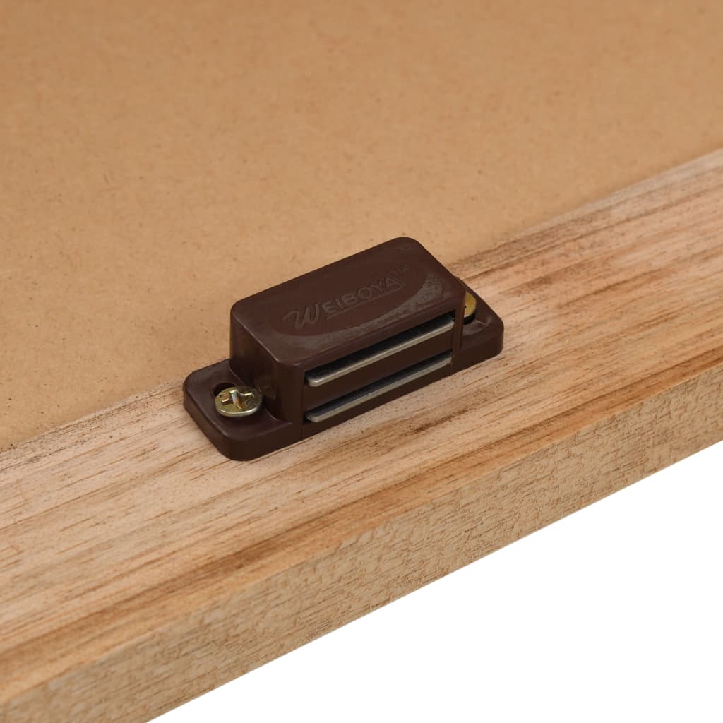 Mobile Sottolavabo in Legno Massello di Noce 66x29x61 cm 247097